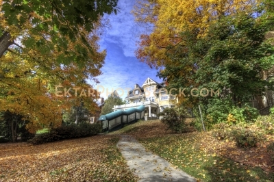 Building of Embassy of Greece in Ottawa fall view wide