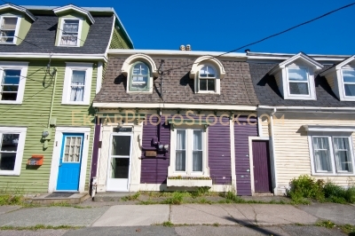 Colorful houses on the street of St Johns 15197