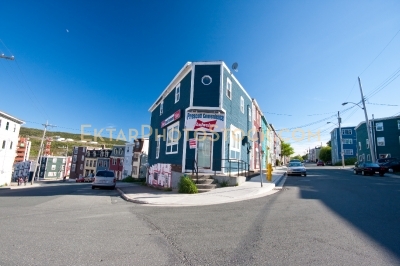 Corner house on the street of St Johns