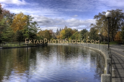 Rideau Canal Autumn View in Glebe area