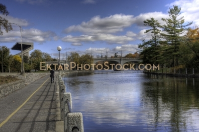 Rideau Canal Autumn View near Lansdowne Park