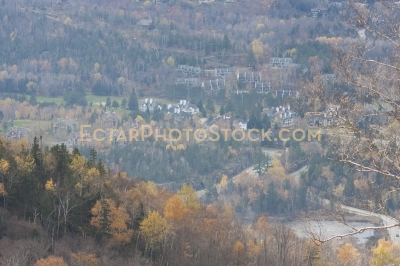 View on Mont Tremblant village and forest