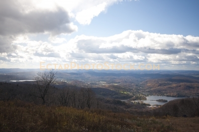 View on the Mont Tremblant village from above